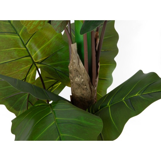 EUROPALMS Taro Alocasia - Pianta Artificiale Tropicale 140cm per Decorazioni