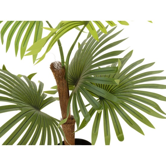 EUROPALMS Palma a ventaglio artificiale 88 cm con fronde realistiche per esterni