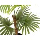 EUROPALMS Palma a ventaglio artificiale 88 cm con fronde realistiche per esterni