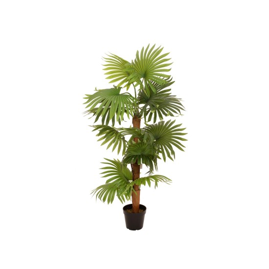 Palma a Ventaglio Artificiale EUROPALMS 130 cm - Decorazione Tropicale per Esterni
