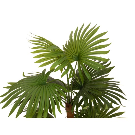 Palma a Ventaglio Artificiale EUROPALMS 130 cm - Decorazione Tropicale per Esterni