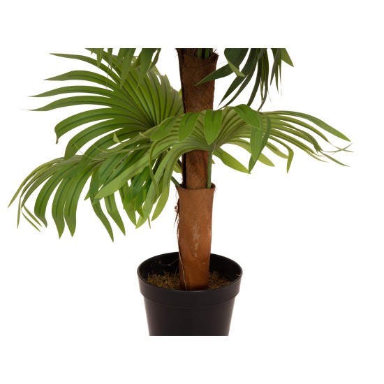 Palma a Ventaglio Artificiale EUROPALMS 130 cm - Decorazione Tropicale per Esterni