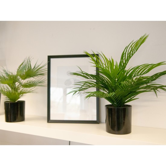 EUROPALMS Areca - Pianta Artificiale in PE, 46 cm, Ideale per Decorazioni Mediterranee