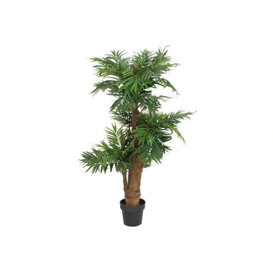 EUROPALMS Palma di Areca Artificiale 140 cm - Decorazione Verde Realistica