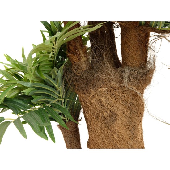 EUROPALMS Palma Areca Artificiale 170 cm con Tronco in Fibra e Foglie Realistiche
