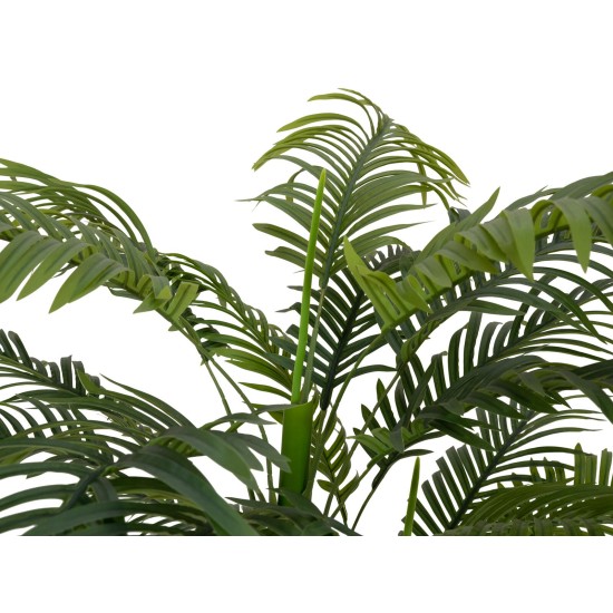 EUROPALMS Palma di Areca Artificiale, 2 Tronchi, 120 cm - Decorazione Verde per Interni ed Esterni