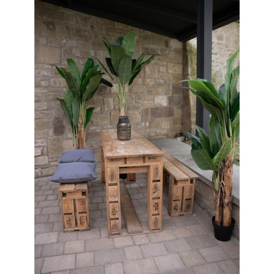 Pianta Artificiale Banano EUROPALMS 170 cm - Decorazione Tropicale per Interni ed Esterni