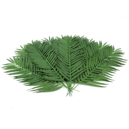 Ramo di Palma Cocco Artificiale EUROPALMS 110cm - Set Decorativo Tropici 12 Pezzi