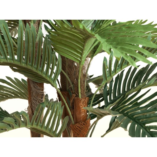 EUROPALMS Palma di Kentia Artificiale 150 cm con Tronco Naturale – Decorazione Scenografica