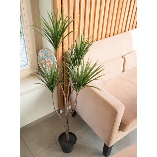 Palma Yucca Artificiale EUROPALMS 130 cm per Interni ed Esterni, Foglie Realistiche