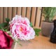 Ramo di Peonia Artificiale Rosa 80cm - EUROPALMS, Fiori Primaverili di Alta Qualità