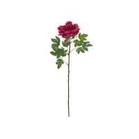 Ramo di Peonia Artificiale Europalms, Magenta, 80cm - Fiore Primaverile Decorativo