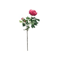 Ramo di Peonia Magenta EUROPALMS 100cm - Pianta Artificiale Premium