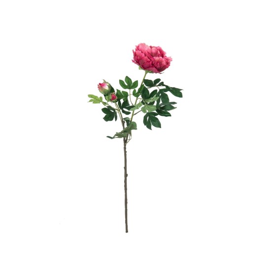 Ramo di Peonia Magenta EUROPALMS 100cm - Pianta Artificiale Premium