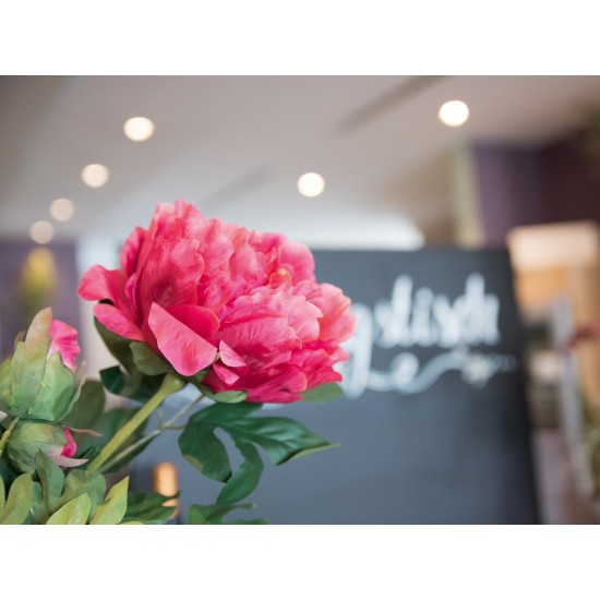 Ramo di Peonia Magenta EUROPALMS 100cm - Pianta Artificiale Premium