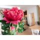 Ramo di Peonia Magenta EUROPALMS 100cm - Pianta Artificiale Premium