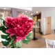 Ramo di Peonia Magenta EUROPALMS 100cm - Pianta Artificiale Premium