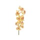 Ramo Cymbidium EUROPALMS Artificiale Giallo 90cm - Eleganza Semplice per Ambienti Esterni