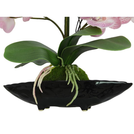 EUROPALMS Orchidea Artificiale con Vaso, Lilla, per Esterni ed Interni