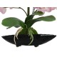 EUROPALMS Orchidea Artificiale con Vaso, Lilla, per Esterni ed Interni