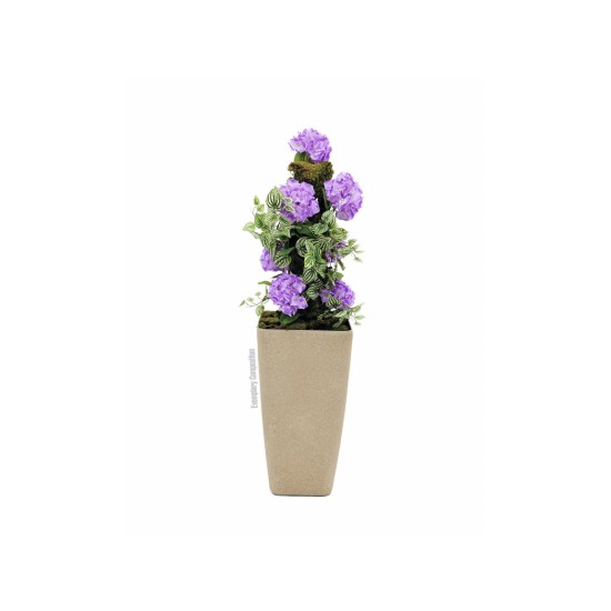 EUROPALMS Hydragena Spray Artificiale, Lavanda 76cm - Fiori a Grappolo Lilla Realistici