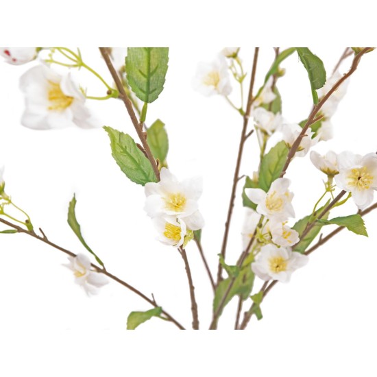 Ramo Decorativo di Ciliegio EUROPALMS, Artificiale, Bianco, 60cm