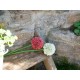 Europalms Allium Spray Artificiale Rosso 55cm - Decorazione Floreale Esterna