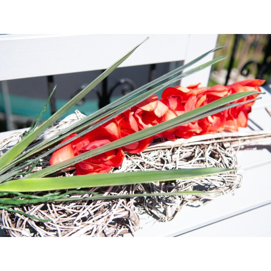 Foglia di Orchidea Artificiale EUROPALMS 45cm - Verde Realistico per Esterni