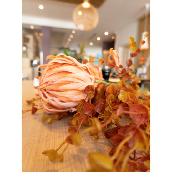 Ramo di Dalie Artificiali EUROPALMS Arancione in EVA per Esterni