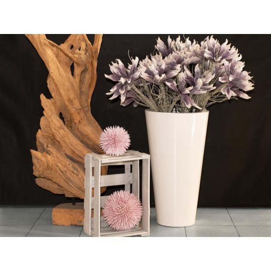 Ramo di Magnolia Artificiale EUROPALMS, Viola, con Fiori Realistici in EVA, da Esterno