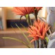 Pianta Artificiale EUROPALMS Dahlia Arancione 100 cm con Fiori Realistici