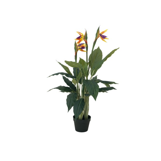 EUROPALMS Strelitzia Artificiale da Esterno, 90 cm - Pianta Decorativa Realistica