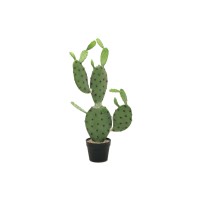 EUROPALMS Nopal Cactus Artificiale 75cm - Pianta Decorativa per Interni ed Esterni