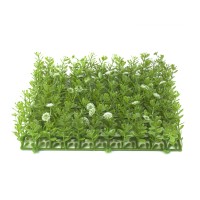 Tappeto Erba Artificiale EUROPALMS 25x25cm, Verde-Bianco, Resistente alle Intemperie