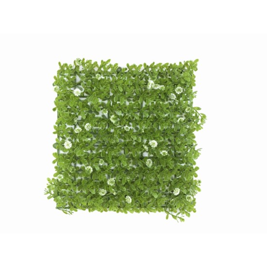 Tappeto Erba Artificiale EUROPALMS 25x25cm, Verde-Bianco, Resistente alle Intemperie