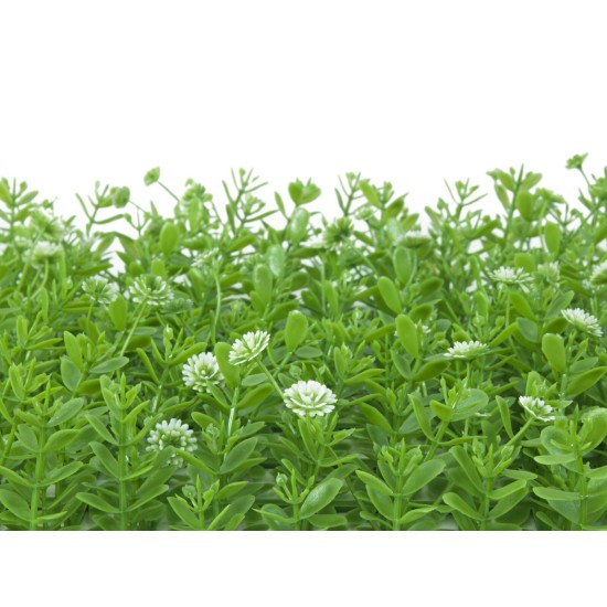 Tappeto Erba Artificiale EUROPALMS 25x25cm, Verde-Bianco, Resistente alle Intemperie