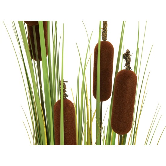 EUROPALMS Bulrush 150cm - Pianta Artificiale per Esterni, Effetto Naturale