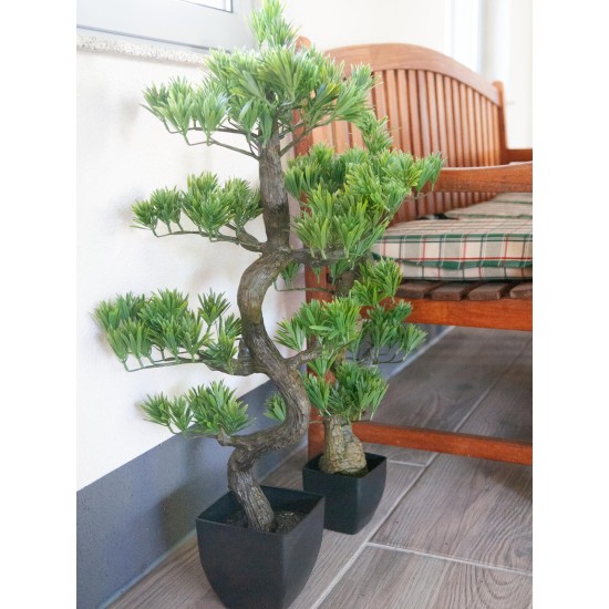EUROPALMS Bonsai Pino Artificiale 95 cm - Decorazione Interni ed Esterni