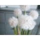 EUROPALMS Dandelion Artificiale con Fioriera, 107cm - Fiori Bianchi Realistici