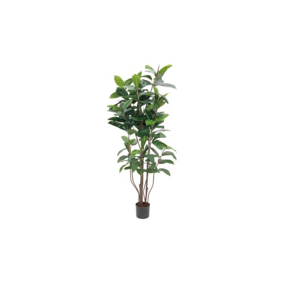 EUROPALMS Pianta Artificiale Albero della Gomma 150 cm - Decorazione Verde Realistica