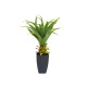 Pianta artificiale di Agave EUROPALMS con Vaso, Verde Scuro, 75 cm - Decorazione per Interni ed Esterni