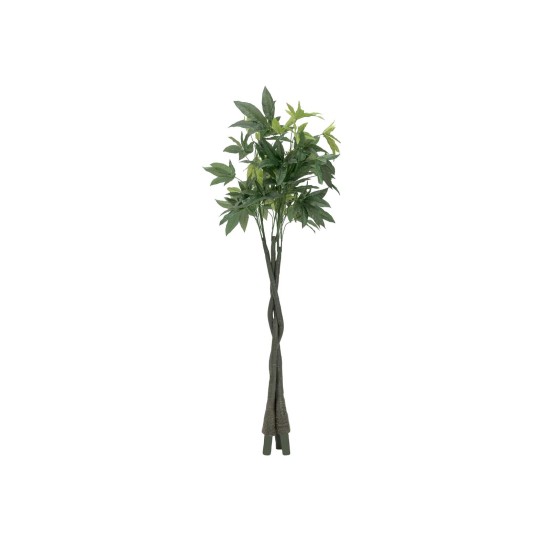 EUROPALMS Pachira Ball Tree 160cm - Pianta Artificiale Decorativa con Tronco d'Arte e Foglie Realistiche
