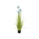 EUROPALMS Allium Grass Artificiale, 120 cm - Fiori Decorativi Blu in Vaso