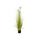 EUROPALMS Allium Grass Artificiale Bianco 120 cm - Pianta Ornamentale in Vaso