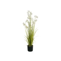 EUROPALMS Jasmin Grass Artificiale Bianco 130 cm per Decorazioni Moderne