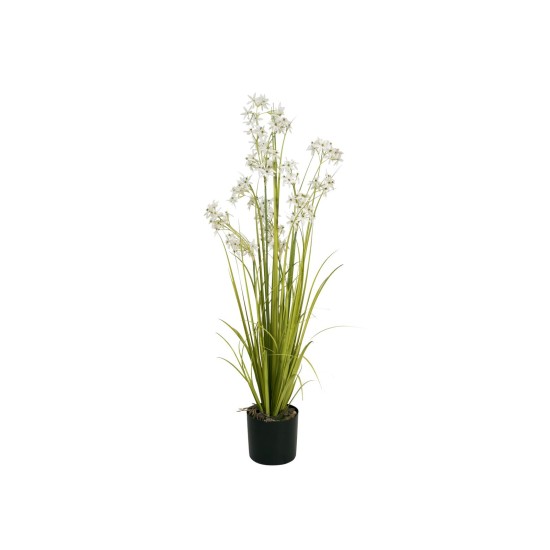 EUROPALMS Jasmin Grass Artificiale Bianco 130 cm per Decorazioni Moderne