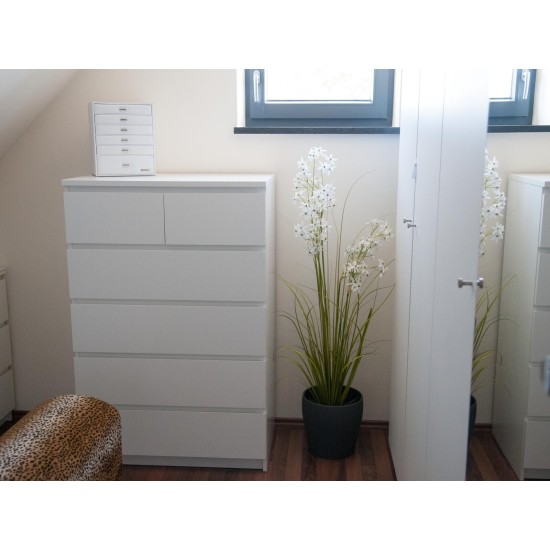 EUROPALMS Jasmin Grass Artificiale Bianco 130 cm per Decorazioni Moderne