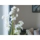 EUROPALMS Jasmin Grass Artificiale Bianco 130 cm per Decorazioni Moderne