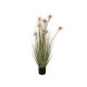 EUROPALMS Sunny Grass - Pianta Artificiale Fiorita in Vaso Decorativo, 120 cm