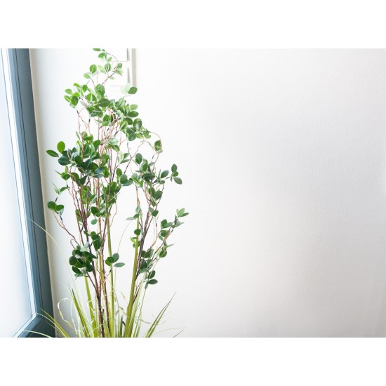 EUROPALMS Pianta Artificiale Alwaysgreen con Erba, Altezza 120cm - Decorazione Interni